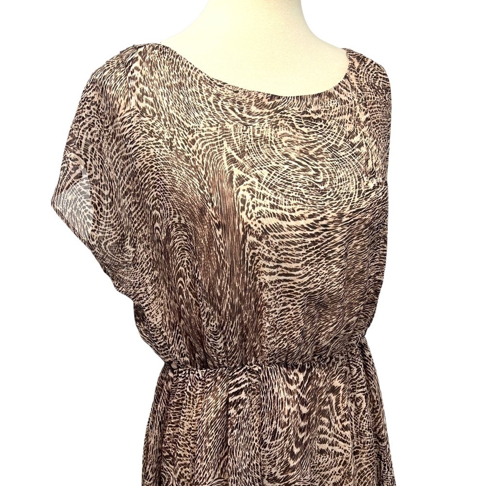 Alice + Olivia Kemper Silk Animal Print Open Strappy Back Mini Dress Women Large - Picture 7 of 14